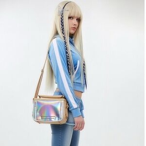 Kelsi Dagger Real Leather Holographic crossbody
